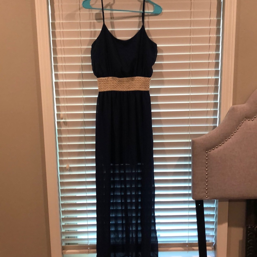 Charming Charlie Navy Maxi Dress